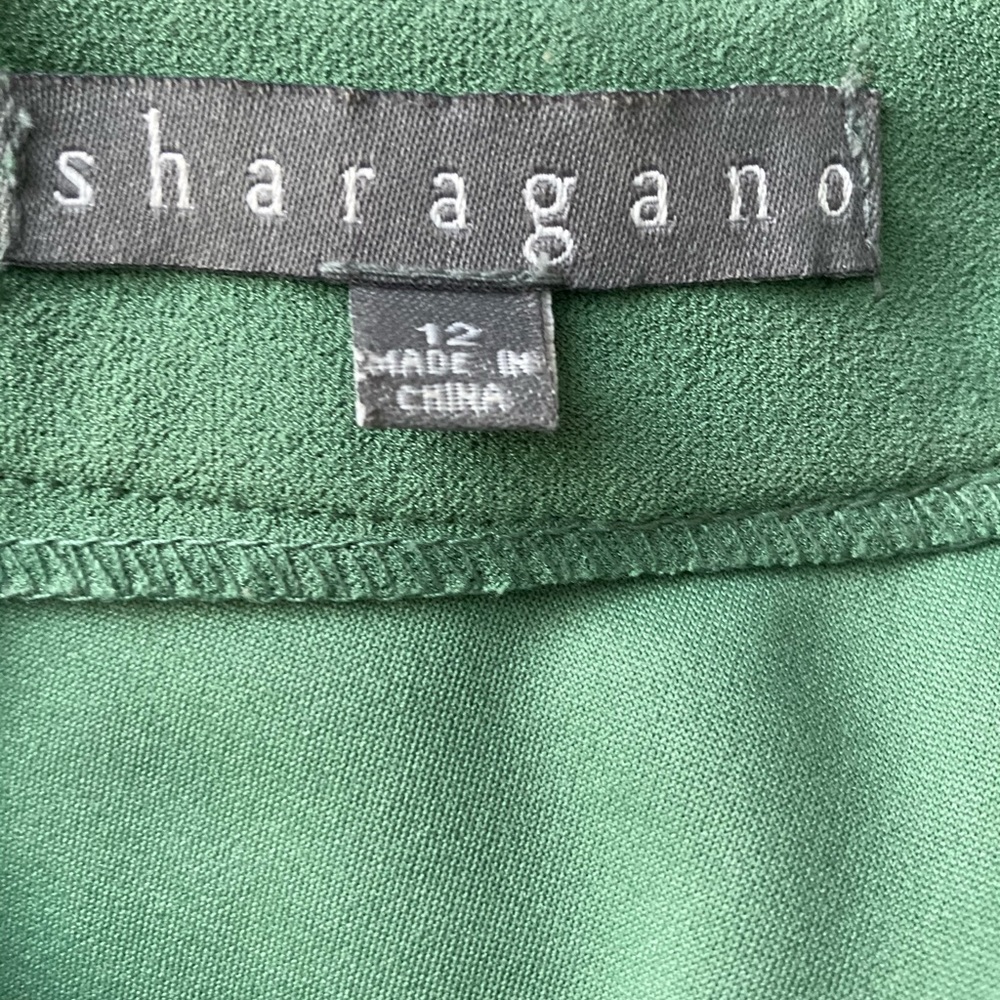 Sharagano Mock Neck Colorblock Dress. - Picture 8 of 8